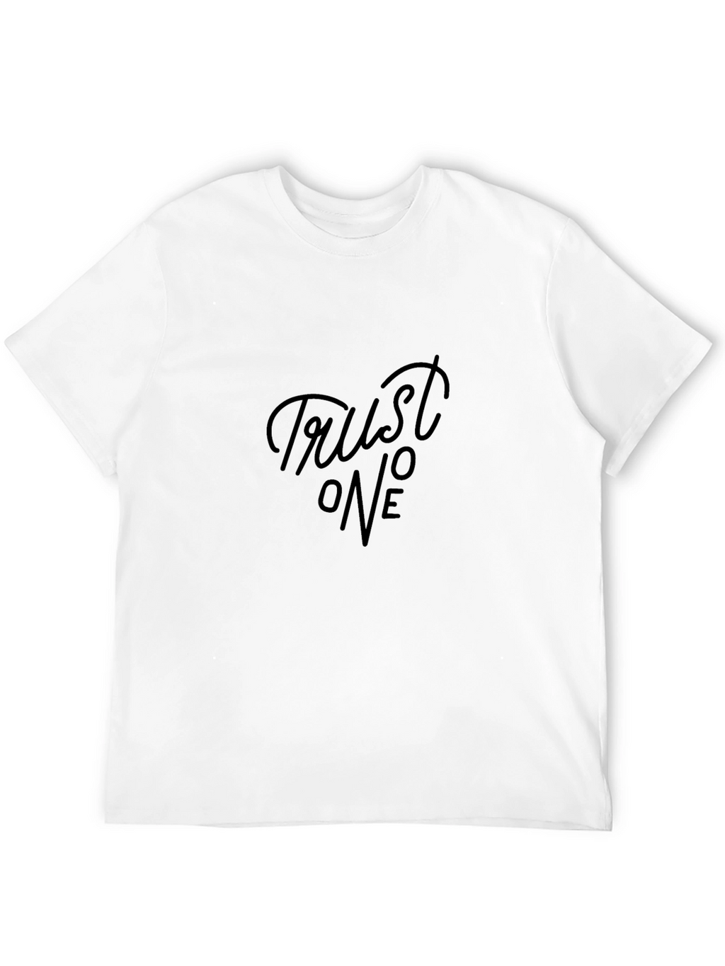 Trust No One Black Graphic Tee