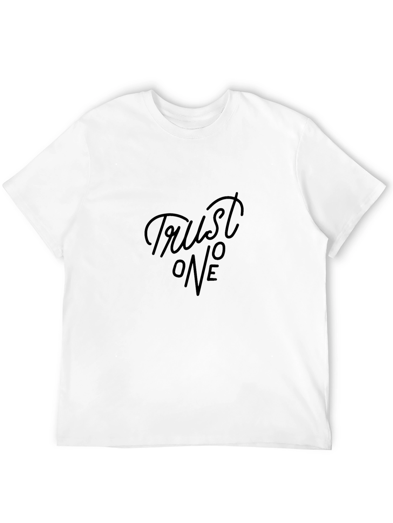 Trust No One Black Graphic Tee