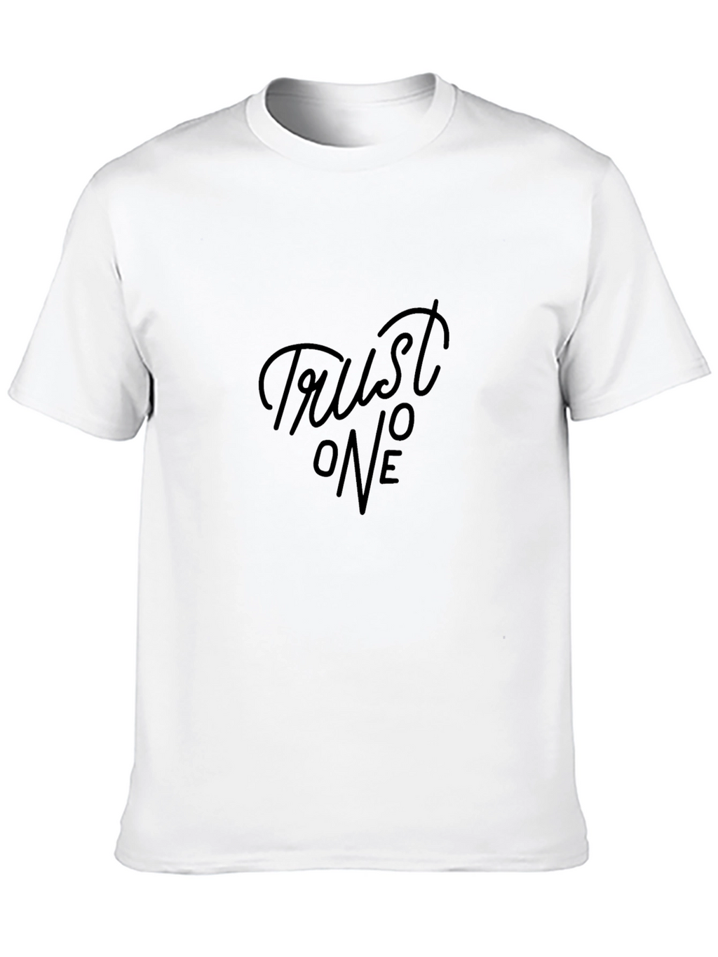 Trust No One Black Graphic Tee