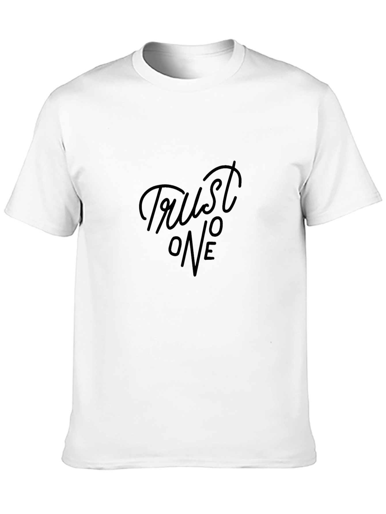 Trust No One Black Graphic Tee