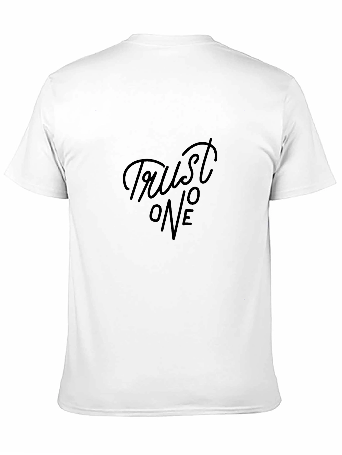 Trust No One Black Graphic Tee