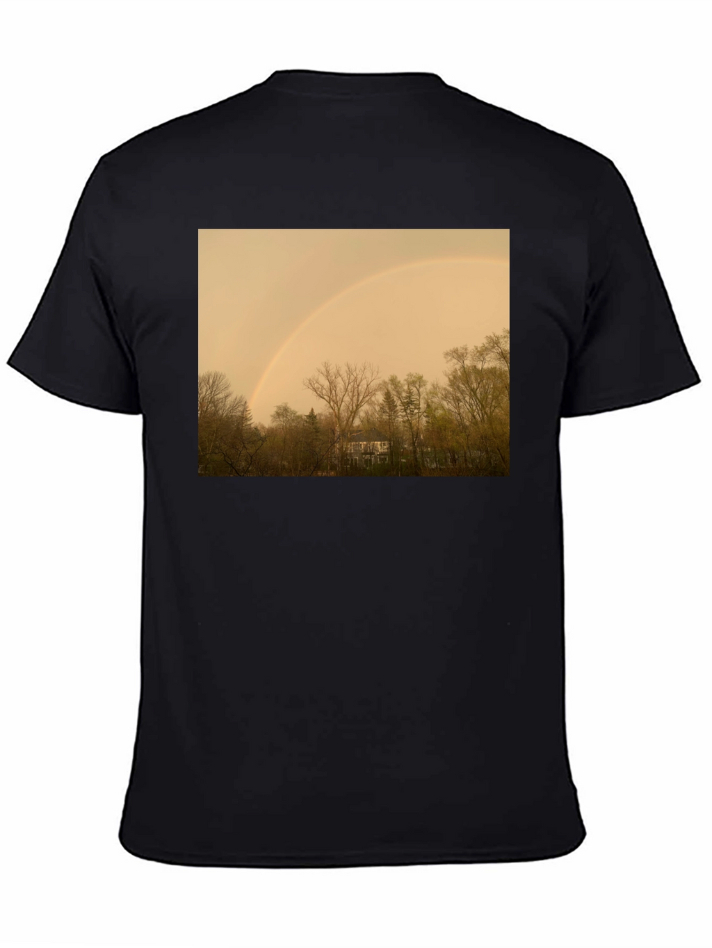 Rainbow Over Trees Graphic Tee - Classic Fit