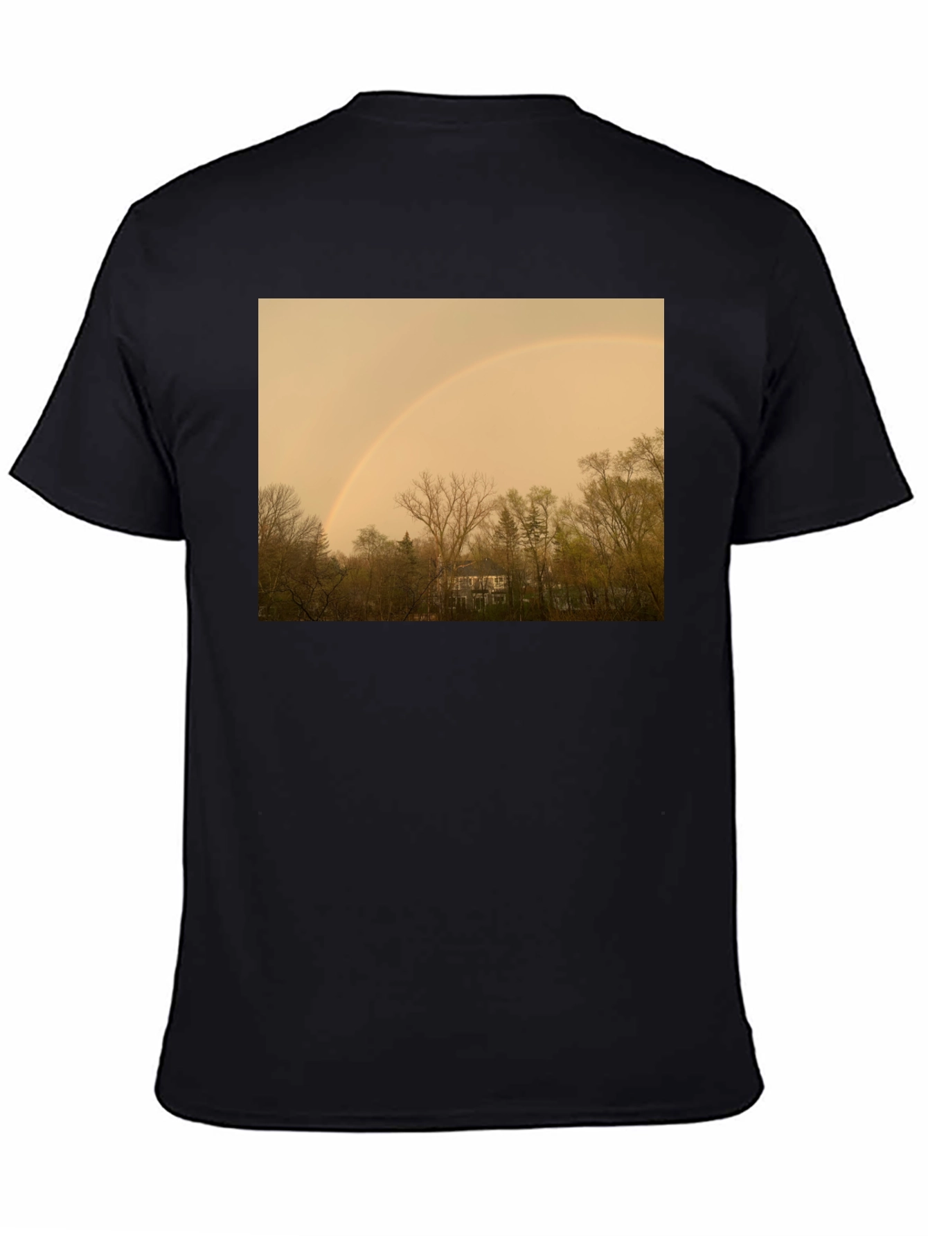 Rainbow Over Trees Graphic Tee - Classic Fit