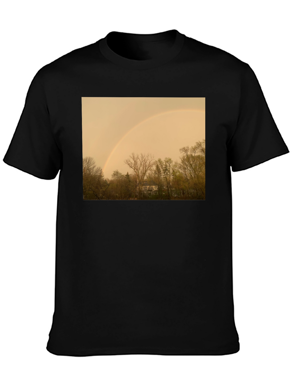 Rainbow Over Trees Graphic Tee - Classic Fit