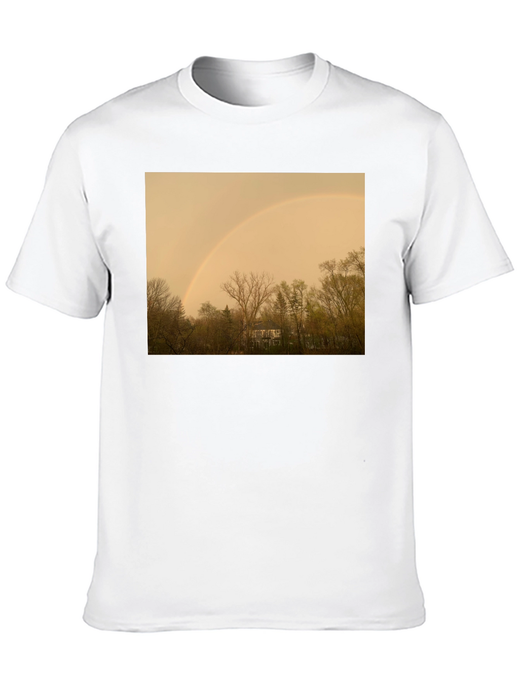 Rainbow Over Trees Graphic Tee - Classic Fit