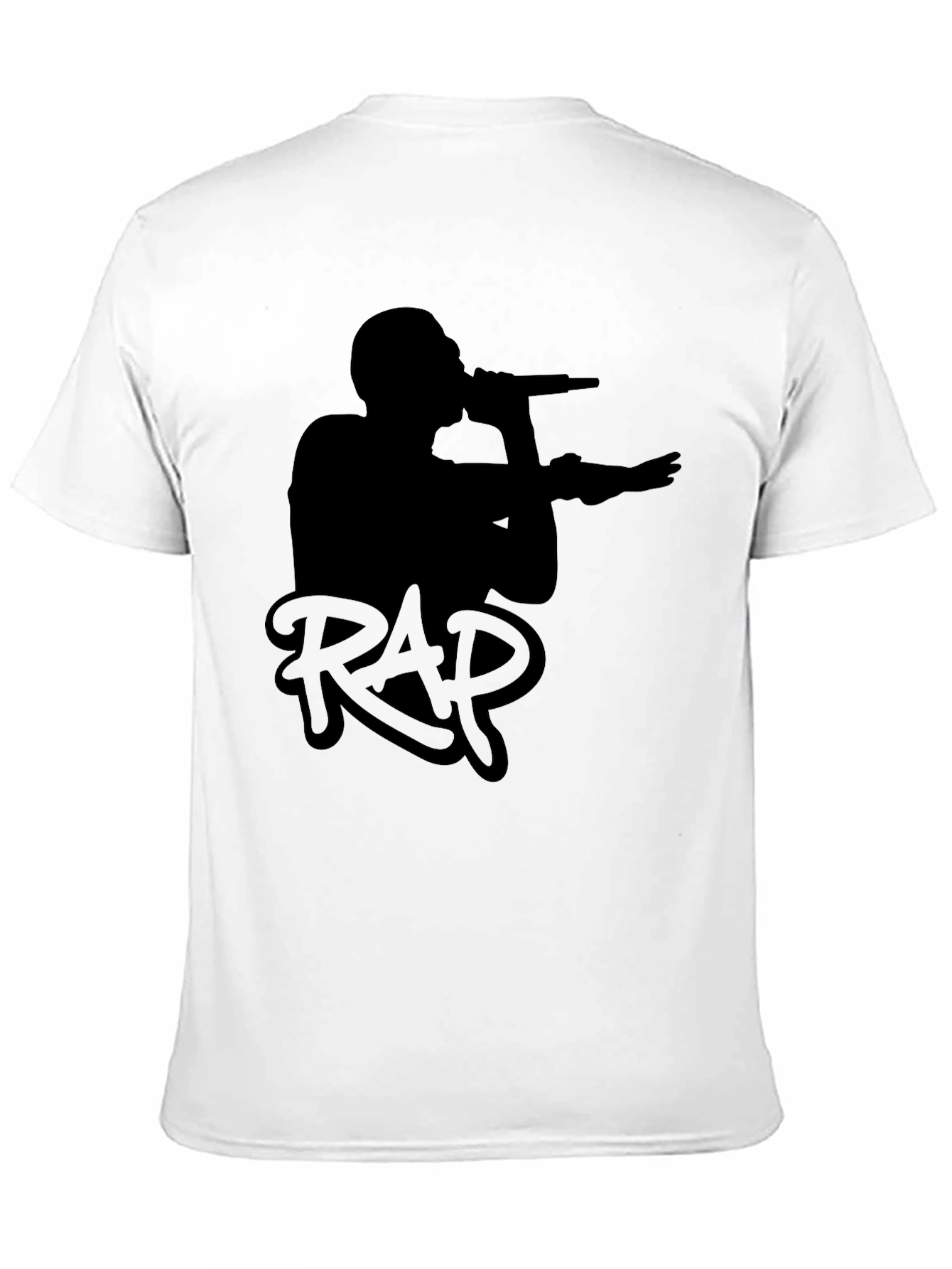 Black RAP Graphic T-Shirt - Music Lover Tee