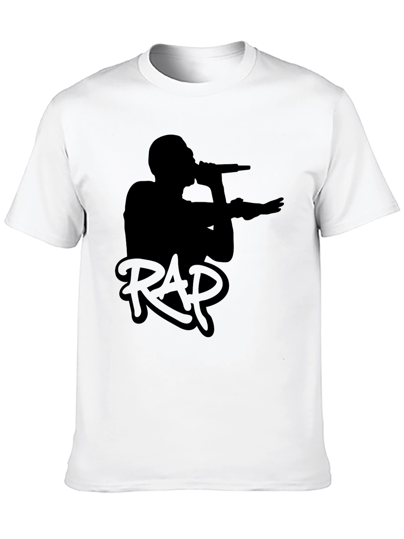 Black RAP Graphic T-Shirt - Music Lover Tee