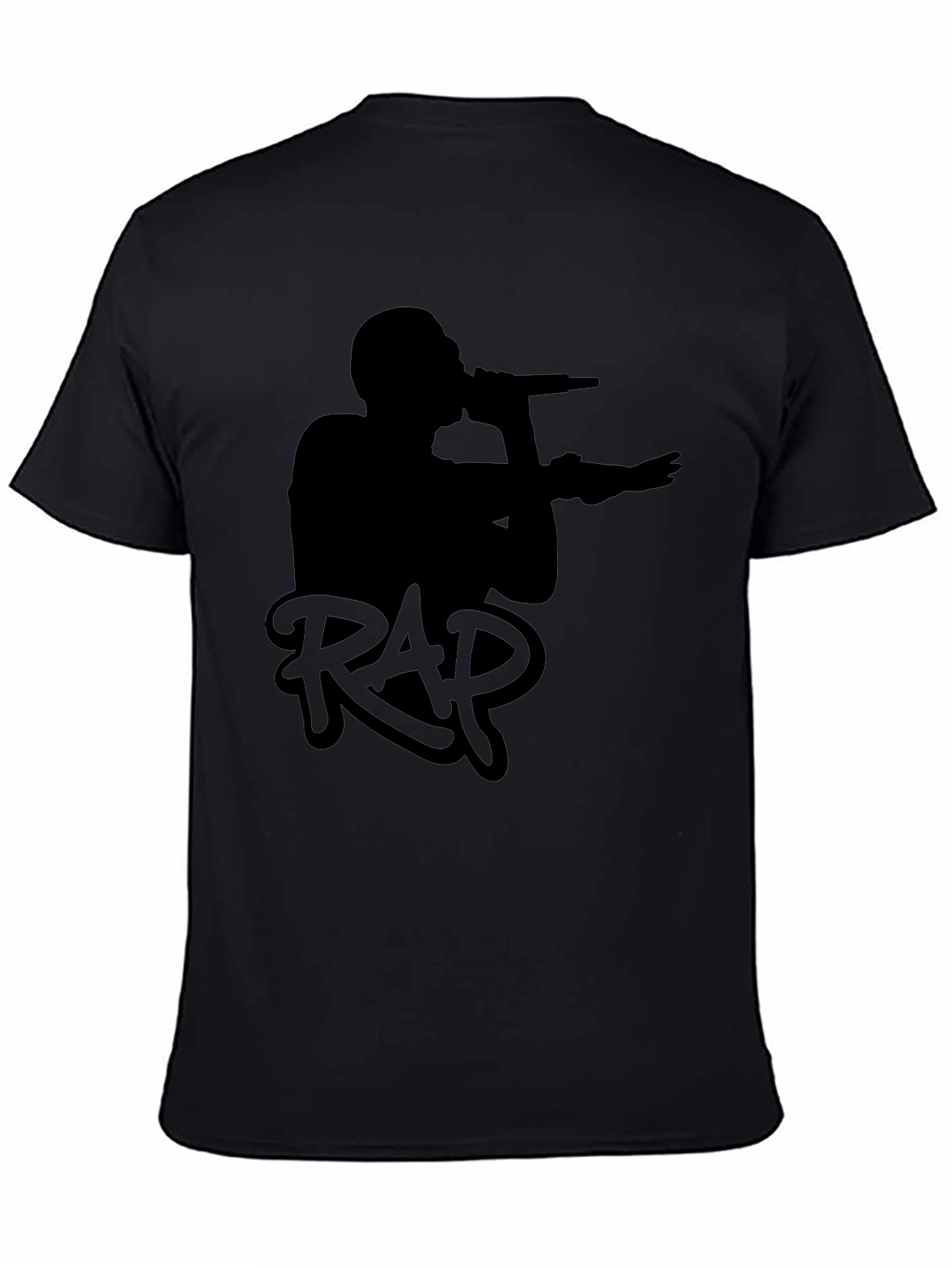 Black RAP Graphic T-Shirt - Music Lover Tee