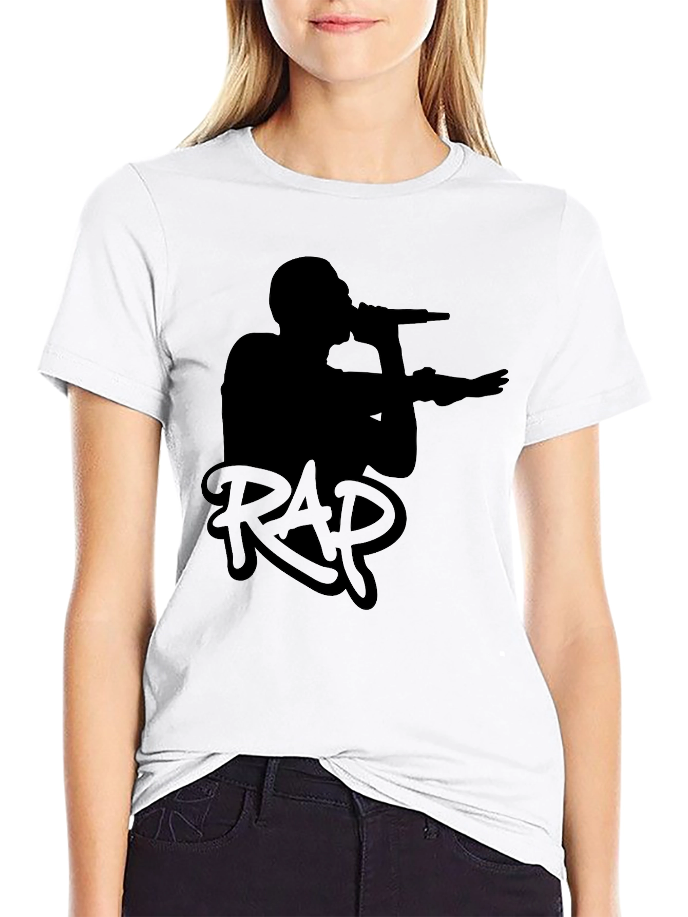 Black RAP Graphic T-Shirt - Music Lover Tee