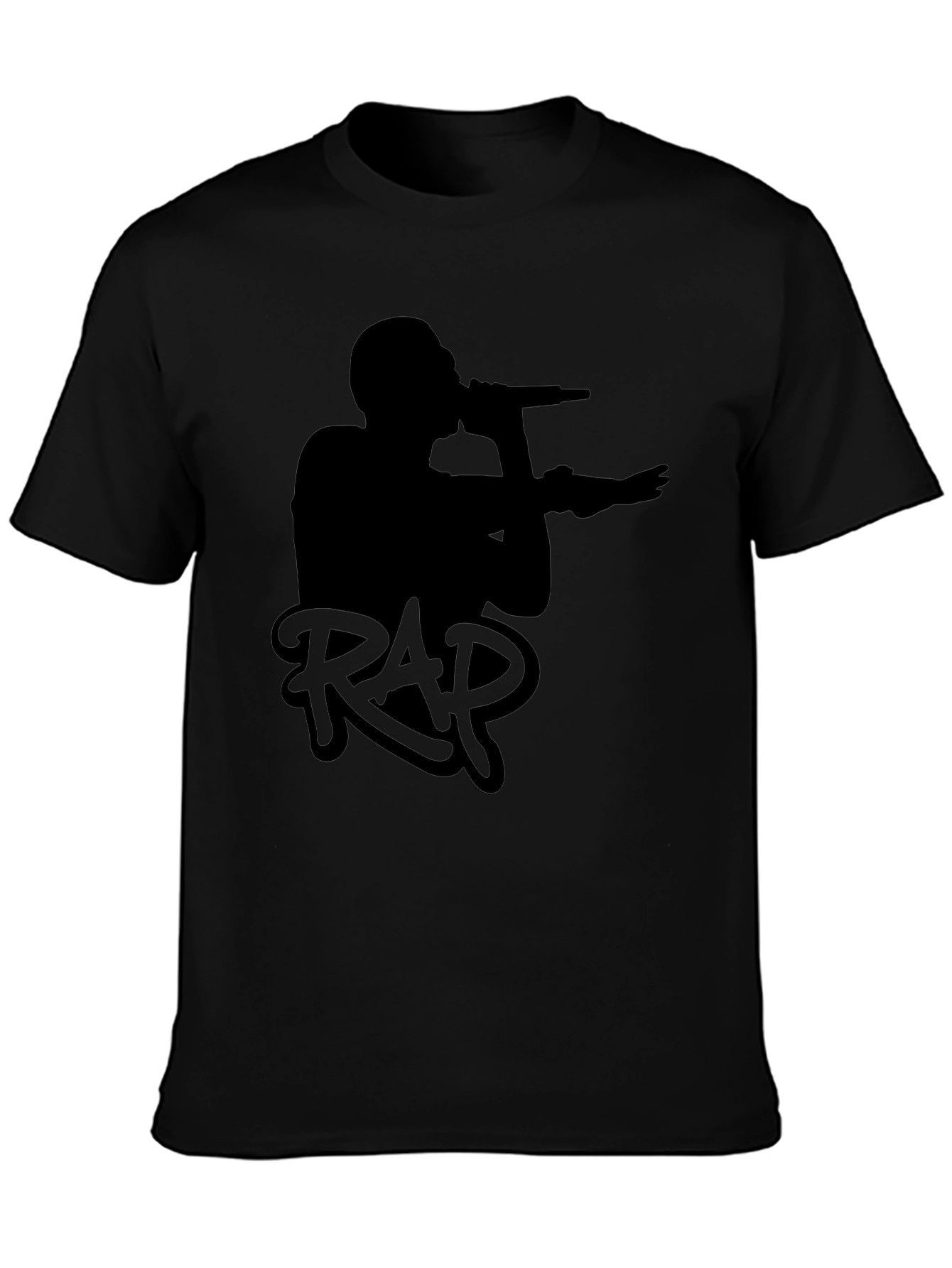 Black RAP Graphic T-Shirt - Music Lover Tee