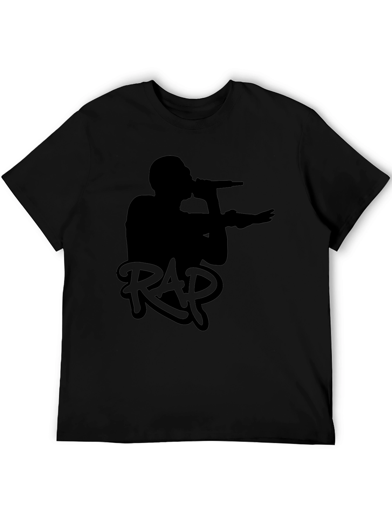 Black RAP Graphic T-Shirt - Music Lover Tee