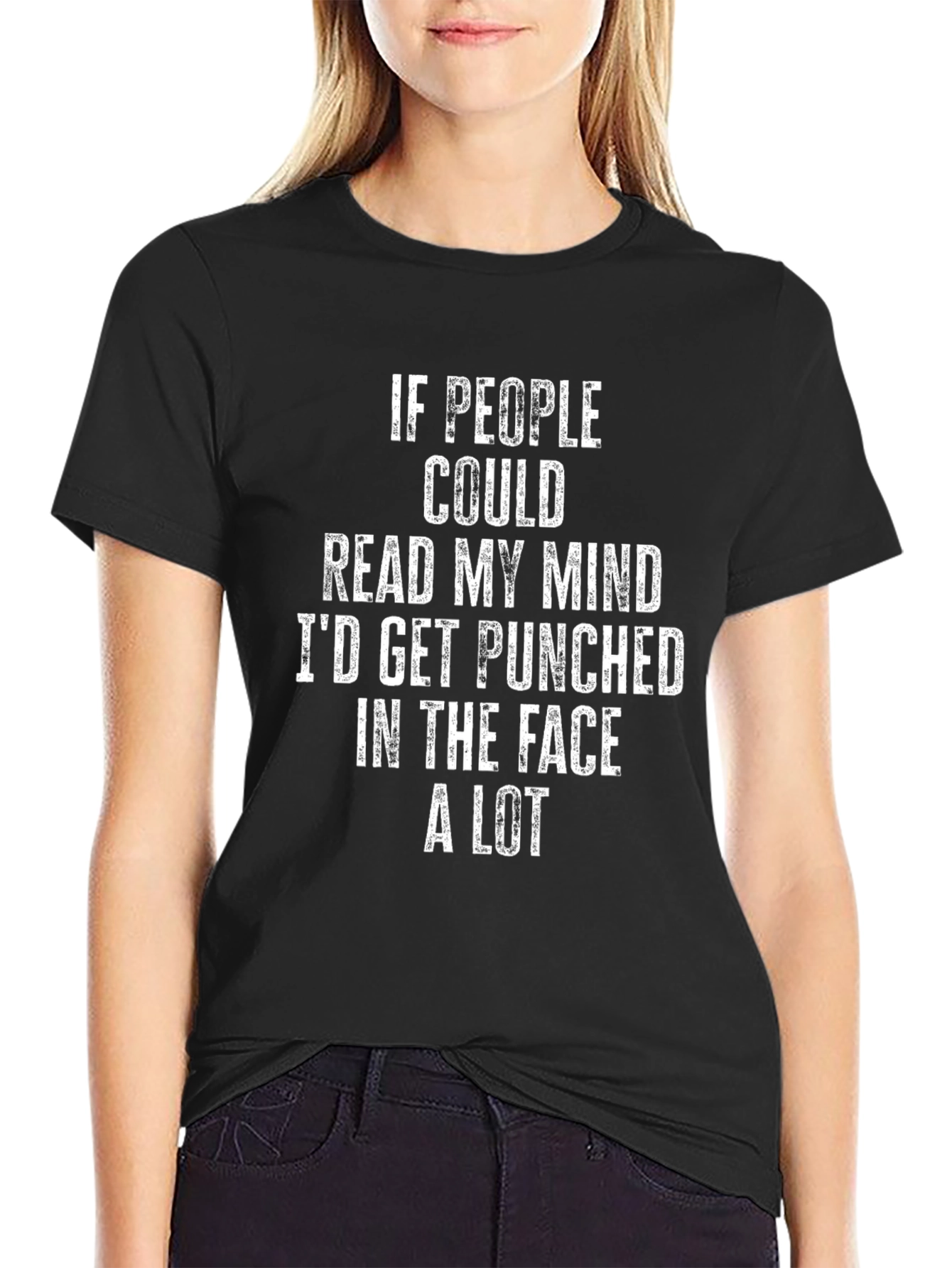 Humorous Graphic Tee - Read My Mind Punch Line