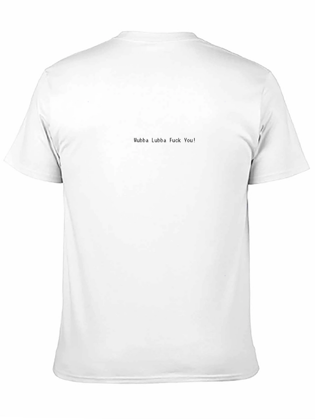 Black Wubba Lubba Funny Graphic T-Shirt
