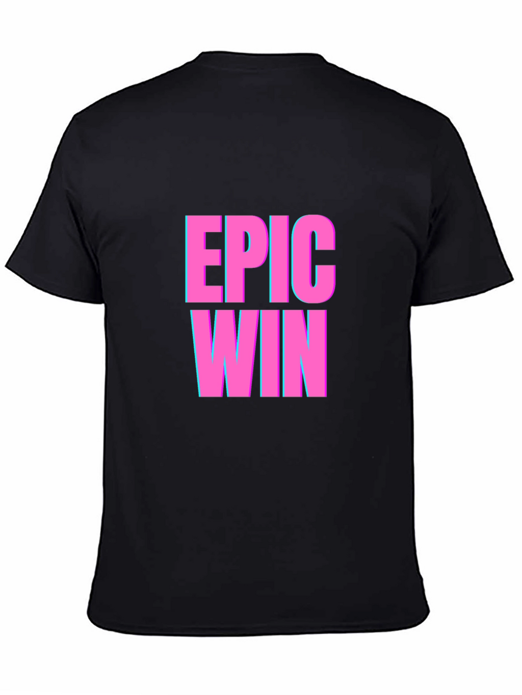 Epic Win Graphic T-Shirt - Black Casual Tee