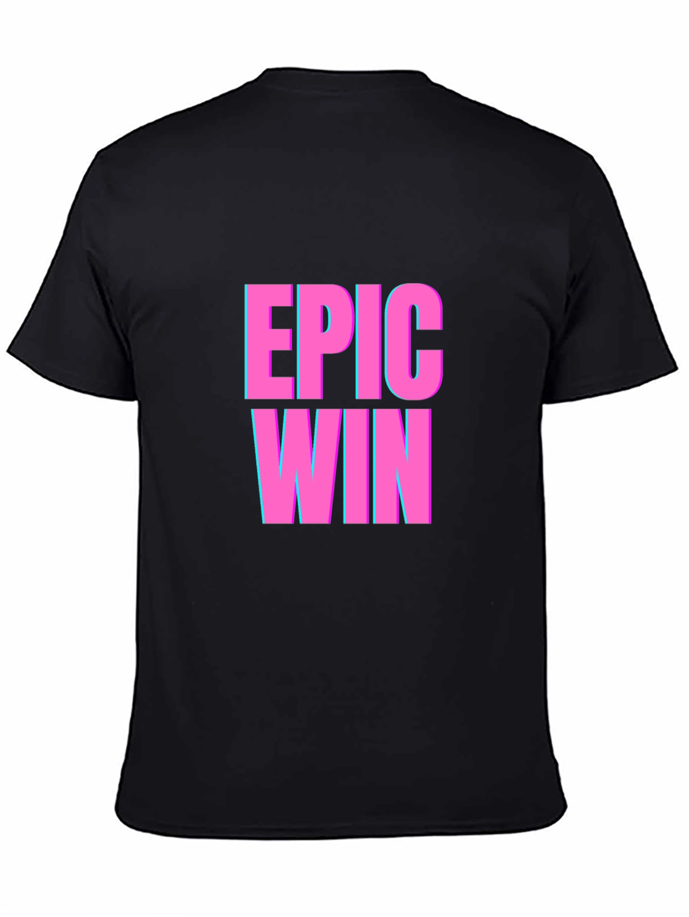 Epic Win Graphic T-Shirt - Black Casual Tee