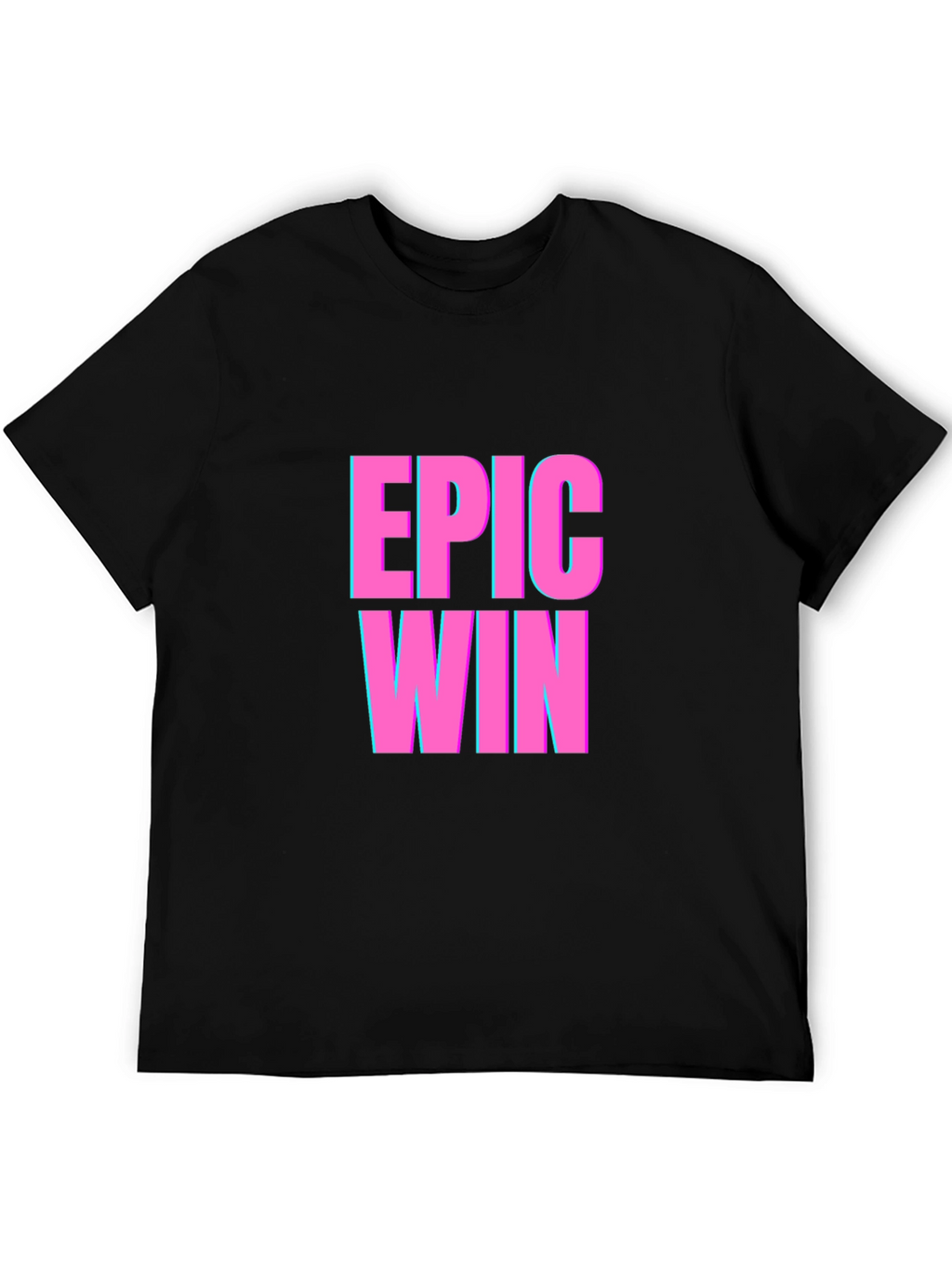 Epic Win Graphic T-Shirt - Black Casual Tee