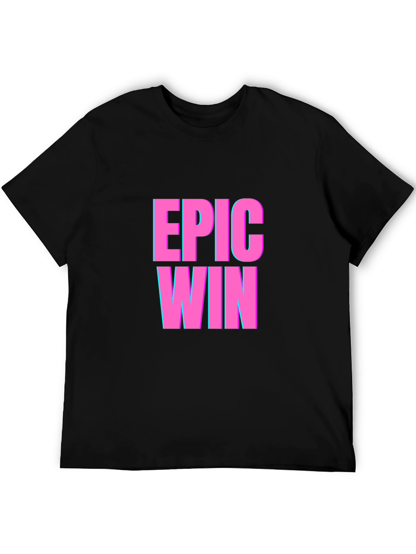 Epic Win Graphic T-Shirt - Black Casual Tee