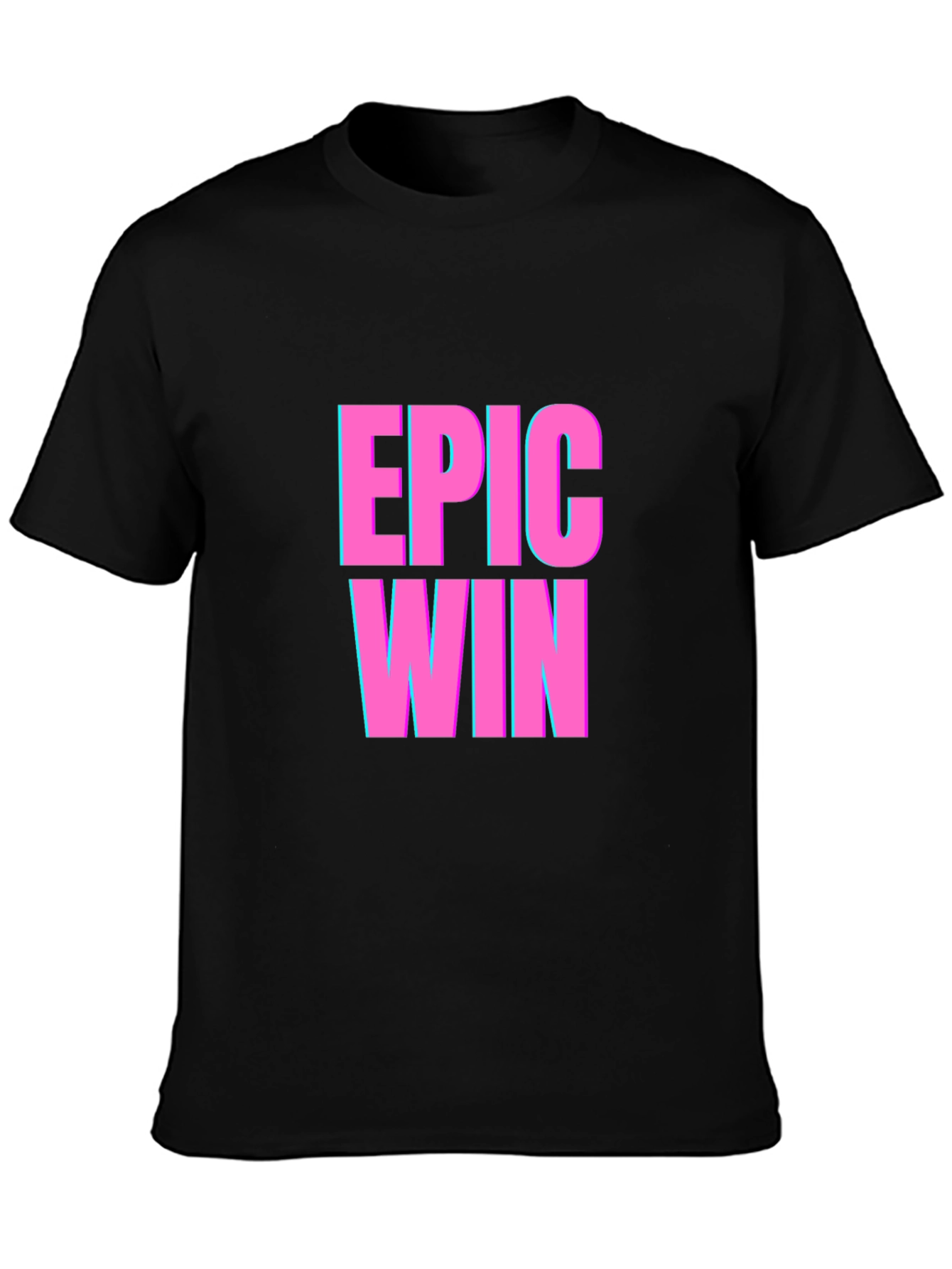 Epic Win Graphic T-Shirt - Black Casual Tee