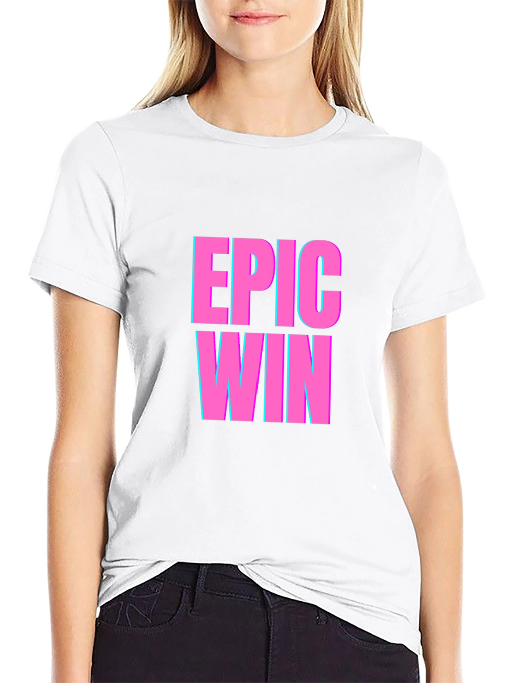 Epic Win Graphic T-Shirt - Black Casual Tee