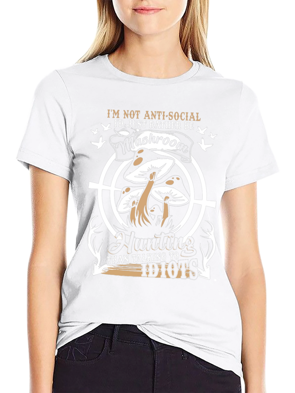 Mushroom Hunting Graphic T-Shirt - Anti-Social Tee