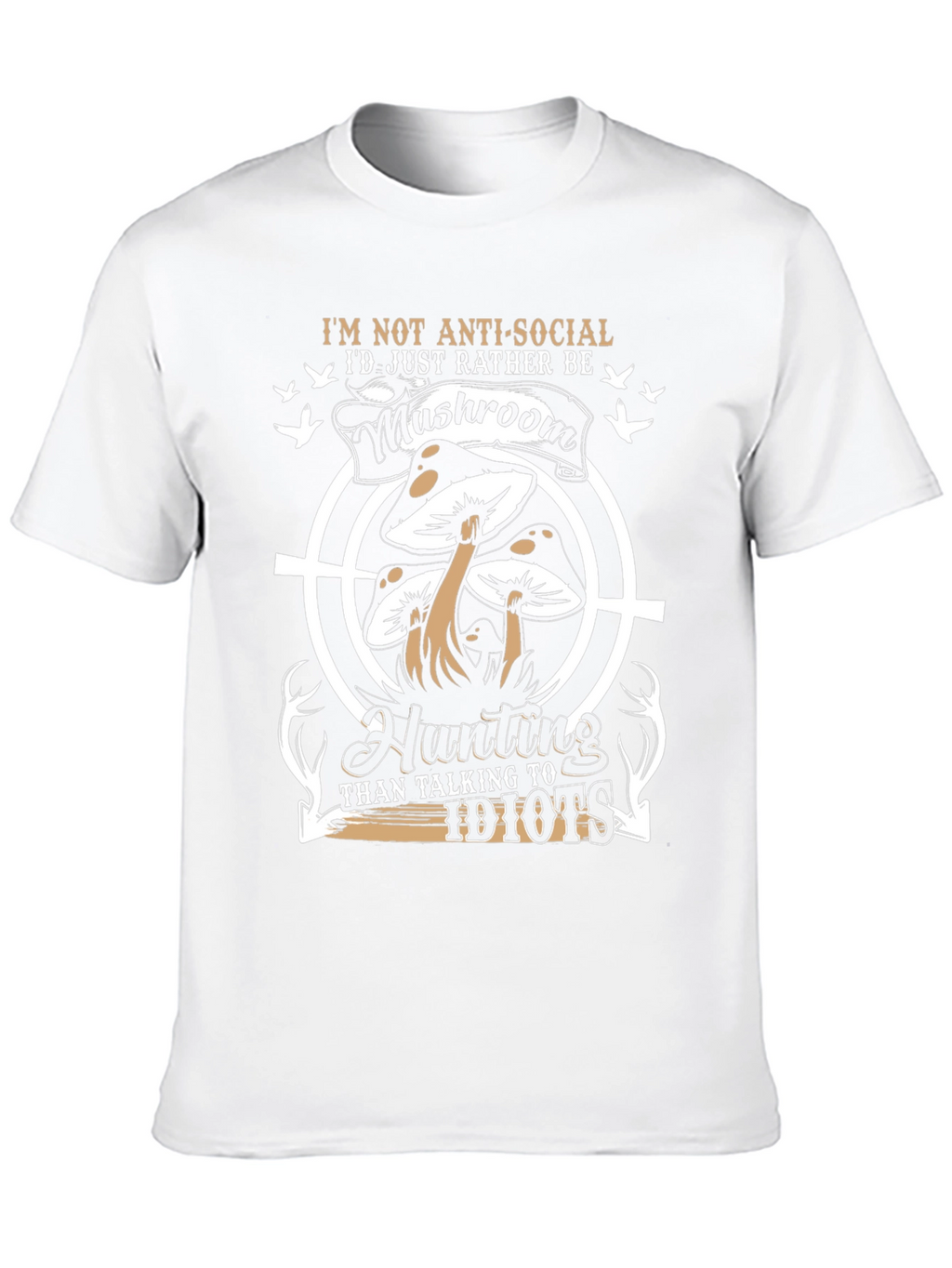 Mushroom Hunting Graphic T-Shirt - Anti-Social Tee