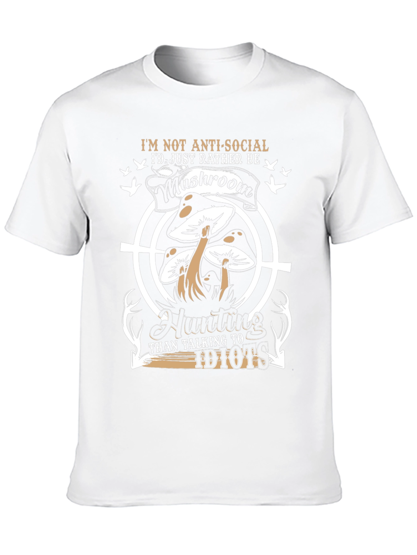 Mushroom Hunting Graphic T-Shirt - Anti-Social Tee