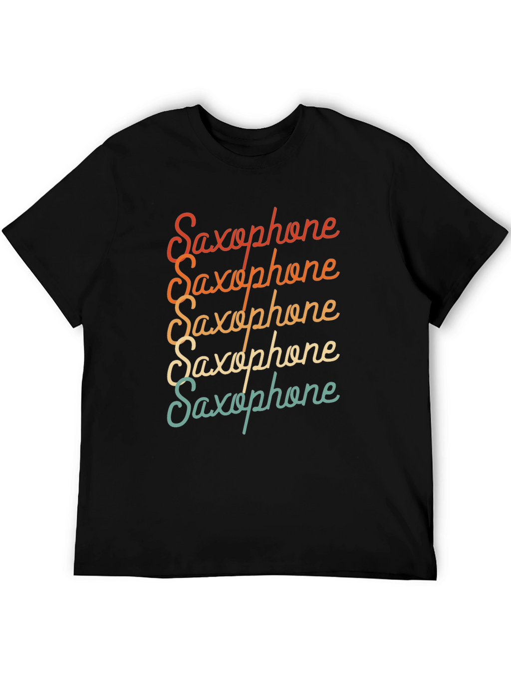 Retro Saxophone T-Shirt - Music Lover Tee