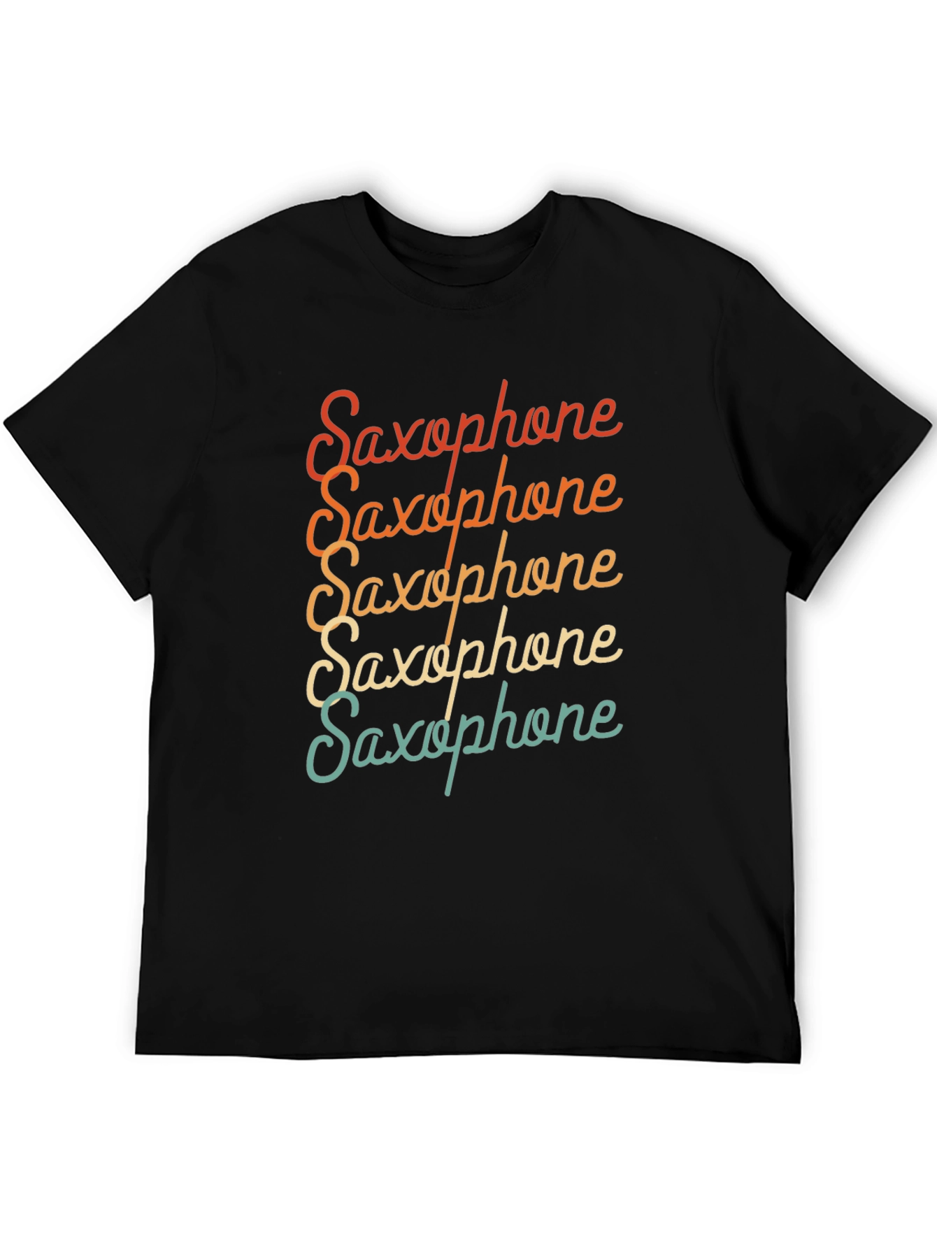 Retro Saxophone T-Shirt - Music Lover Tee