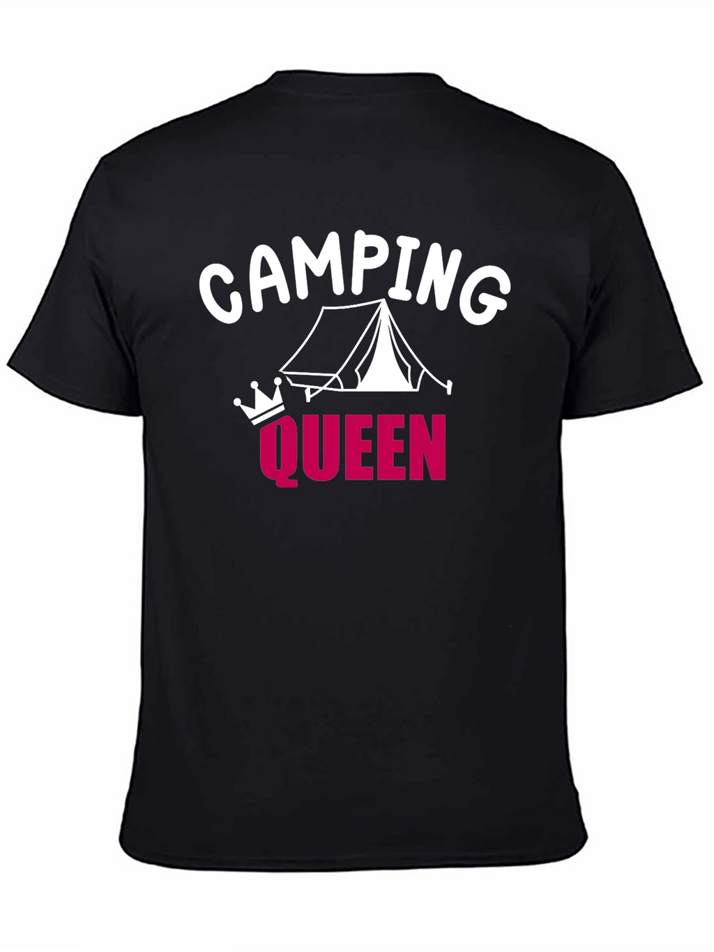 Camping Queen Black T-Shirt - Graphic Tee
