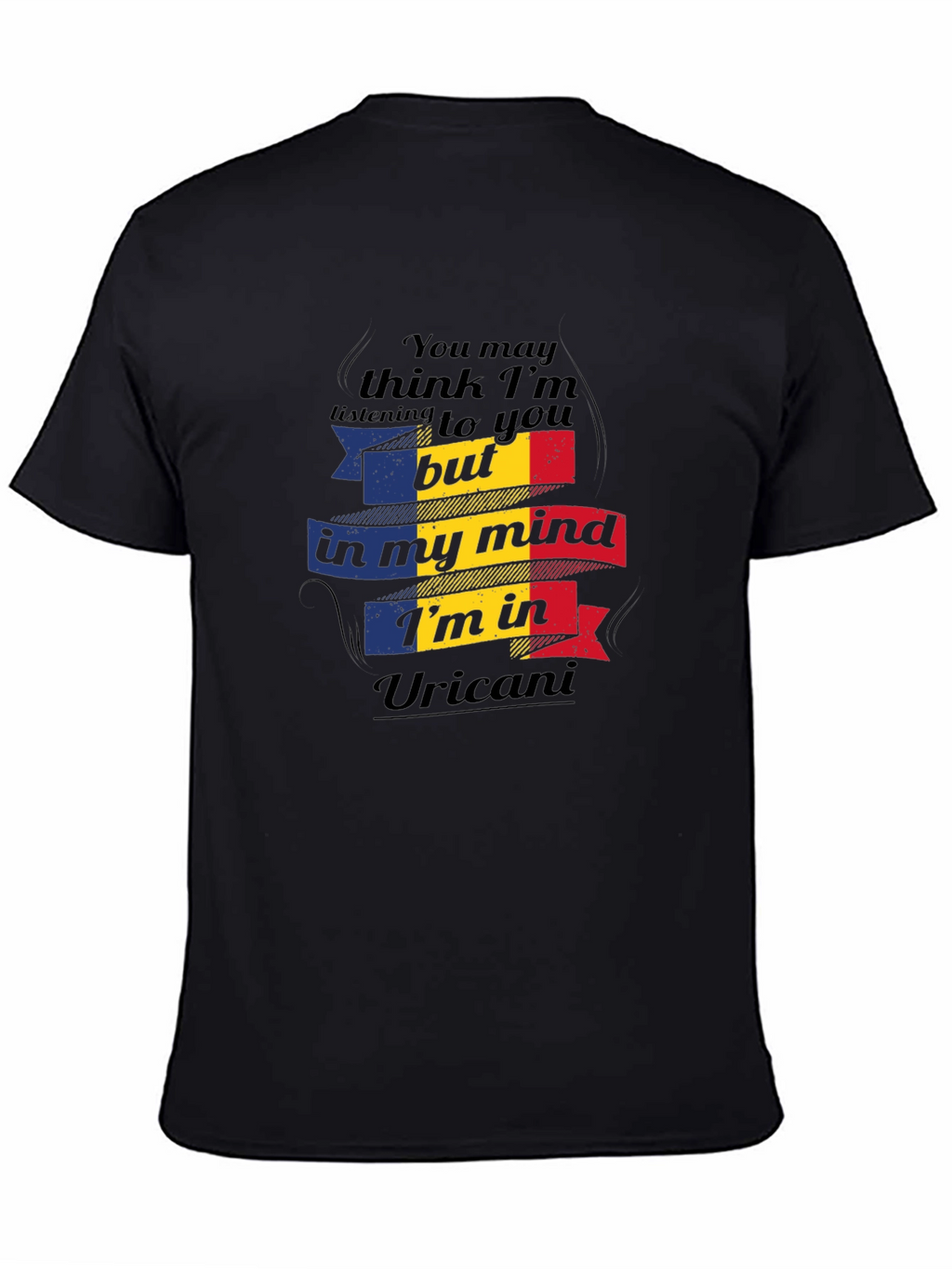 Uricani Romania Flag Novelty T-Shirt
