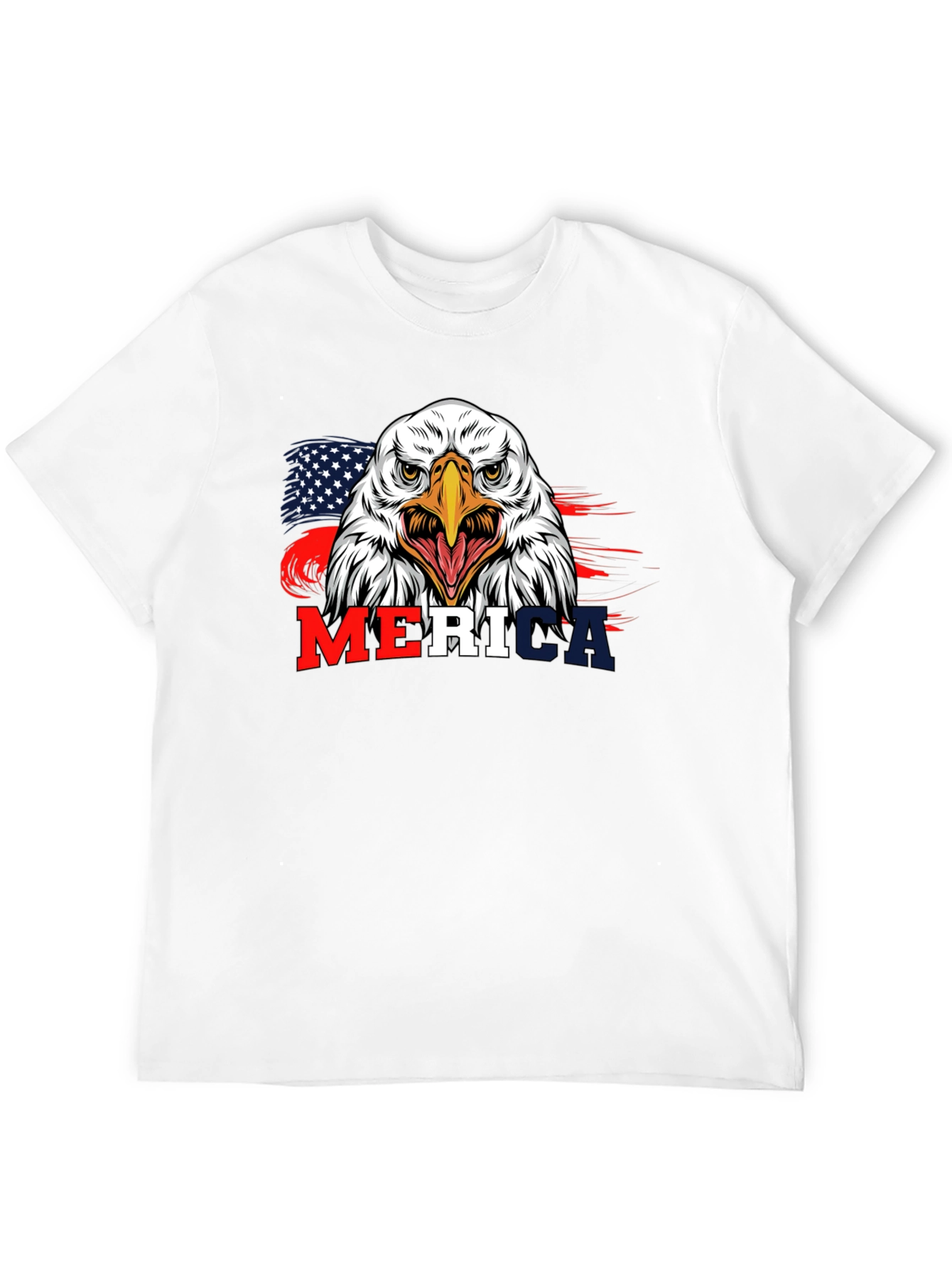 Patriotic Eagle Merica Graphic T-Shirt