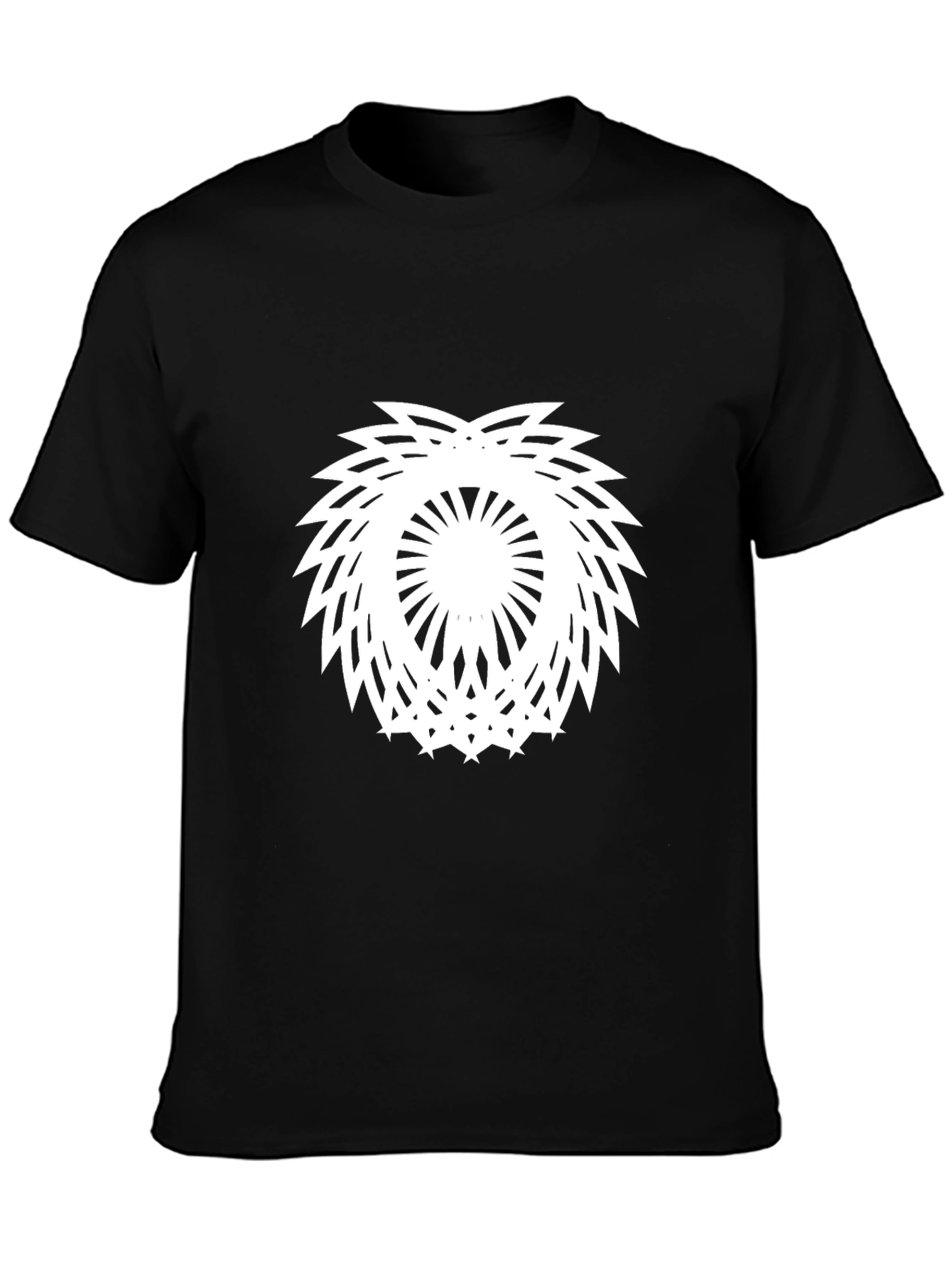 Modern Mandala Graphic Black T-Shirt