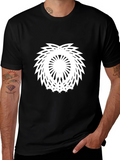 Modern Mandala Graphic Black T-Shirt