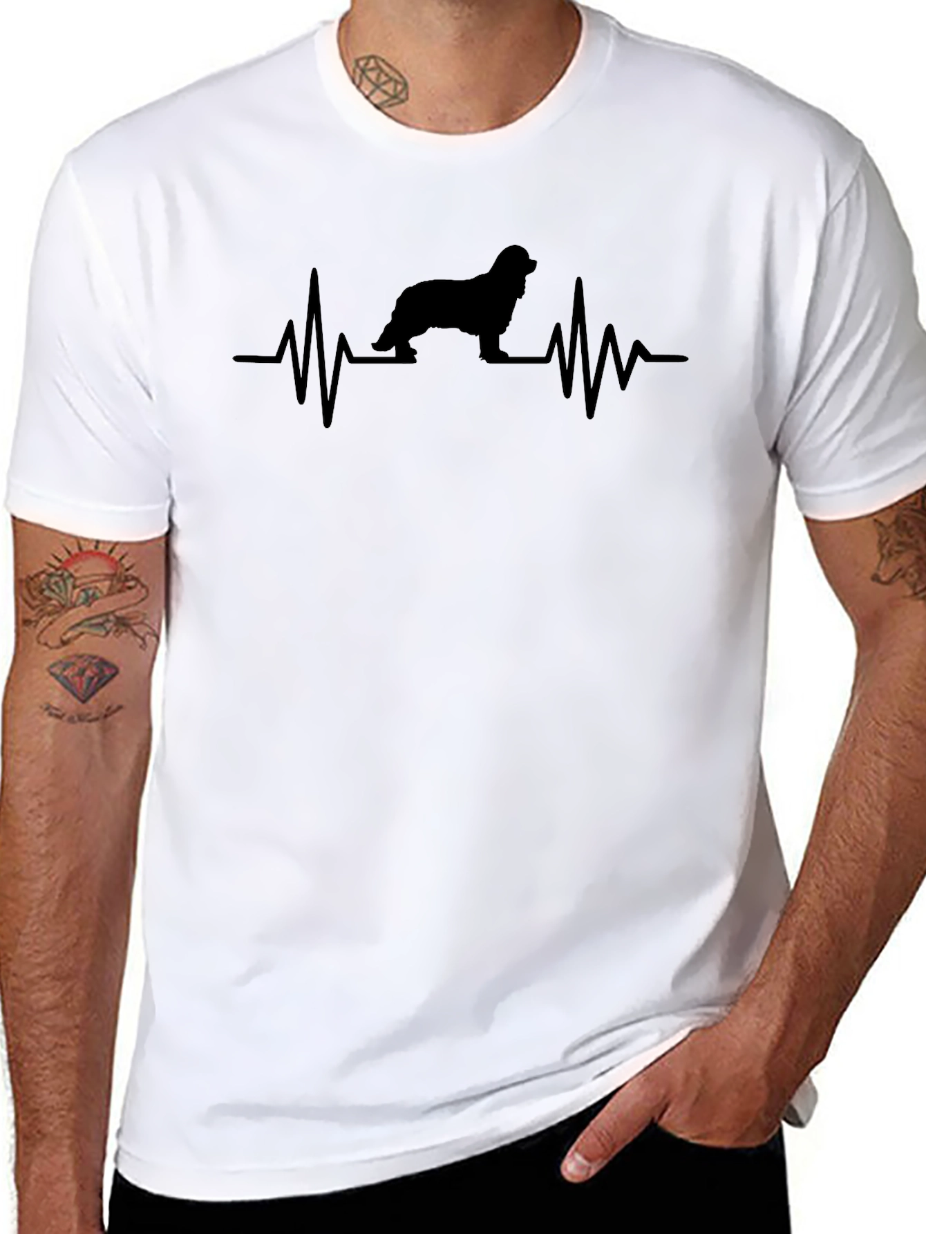 Dog Heartbeat T-Shirt - Perfect for Dog Lovers