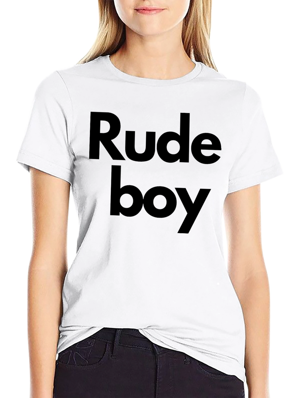 Rude Boy Graphic T-Shirt - Classic Crew Neck