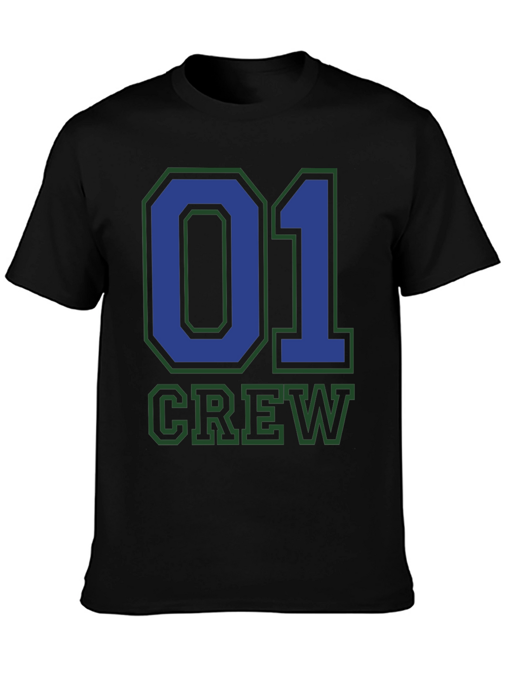 Crew 01 Graphic Tee - Black