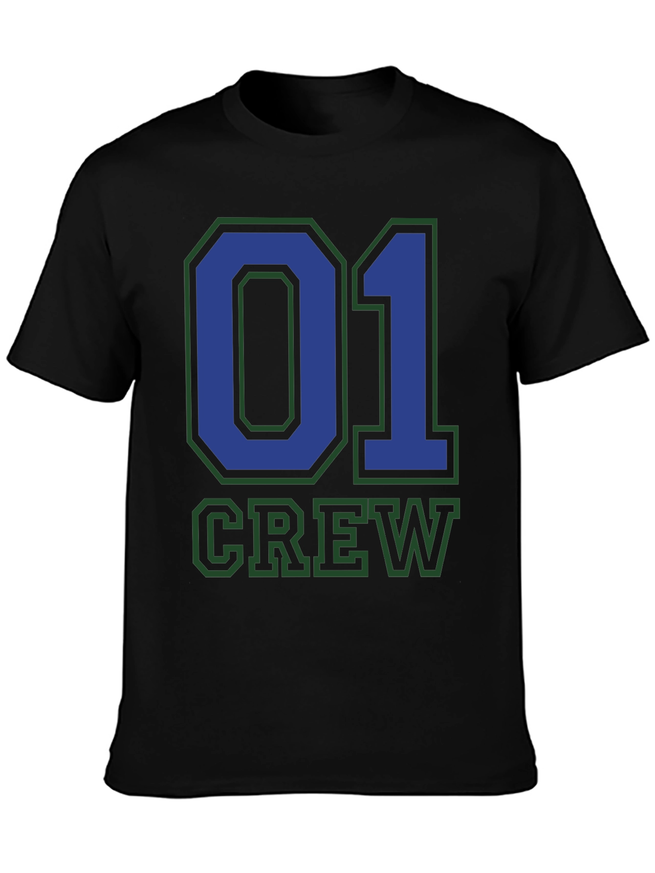 Crew 01 Graphic Tee - Black
