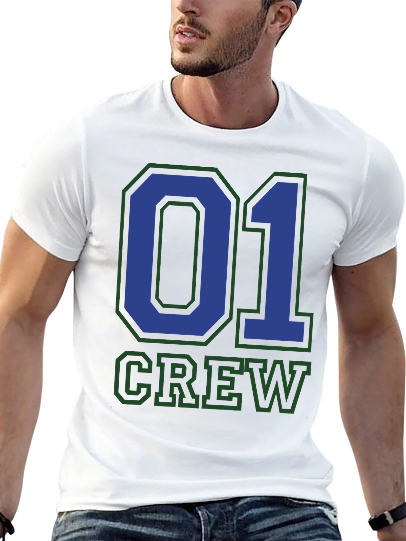 Crew 01 Graphic Tee - Black