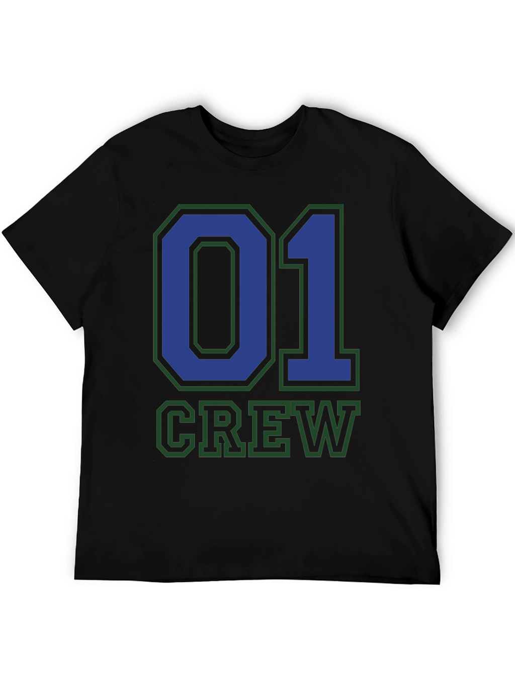 Crew 01 Graphic Tee - Black