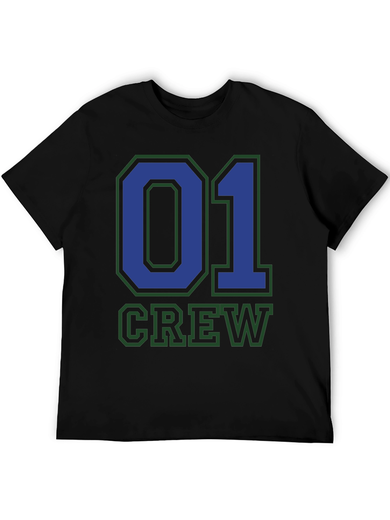 Crew 01 Graphic Tee - Black