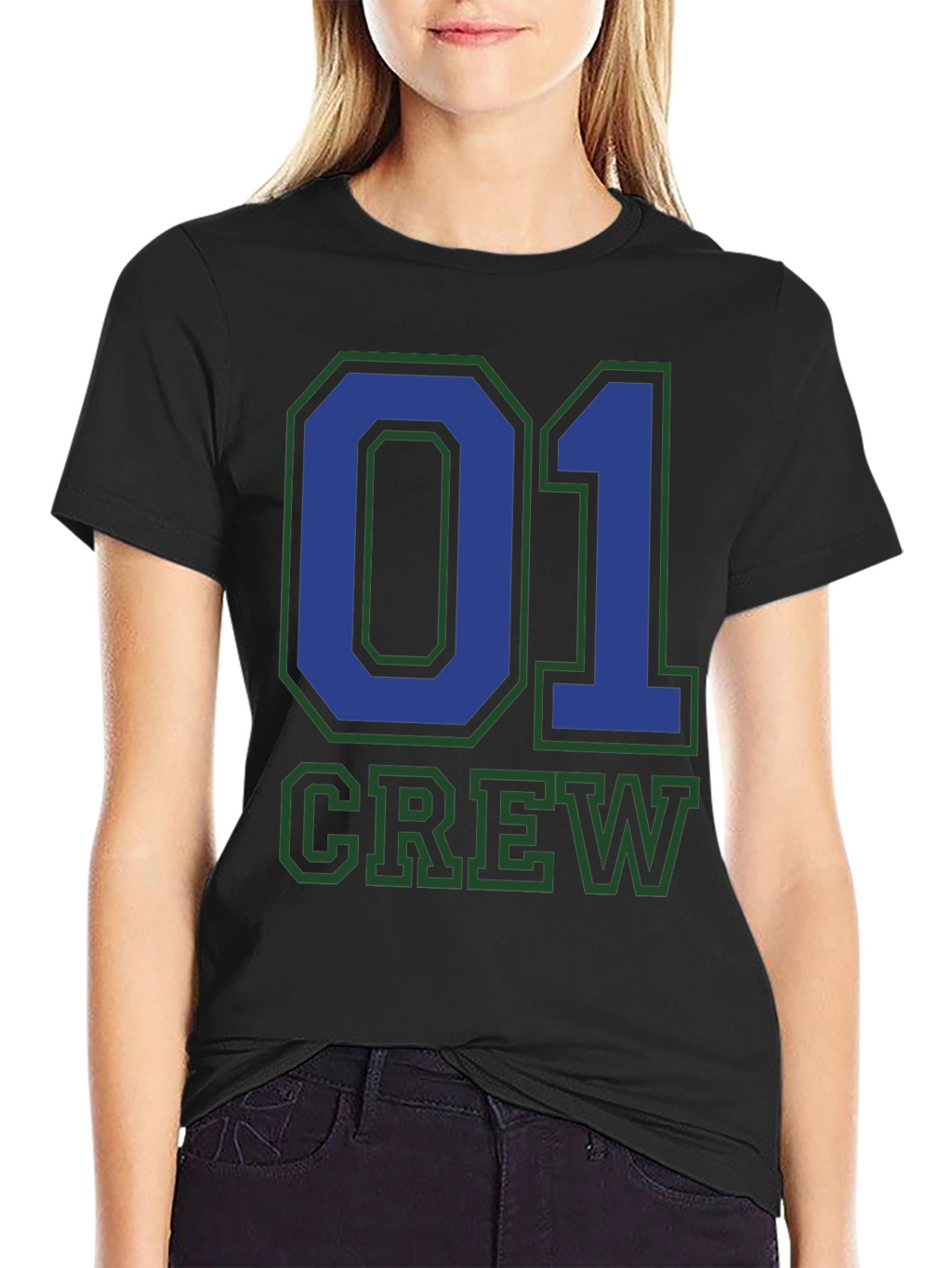 Crew 01 Graphic Tee - Black