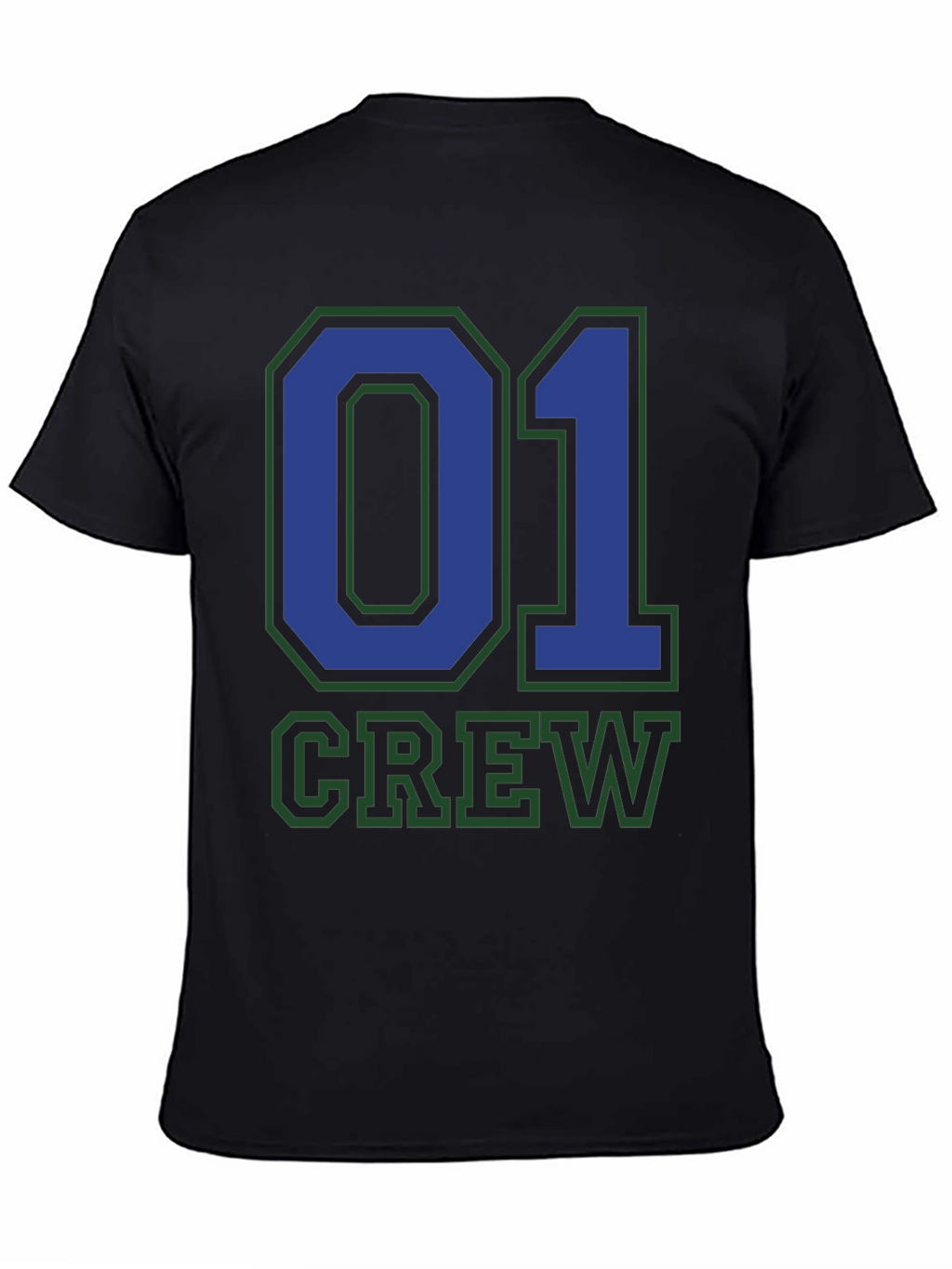 Crew 01 Graphic Tee - Black