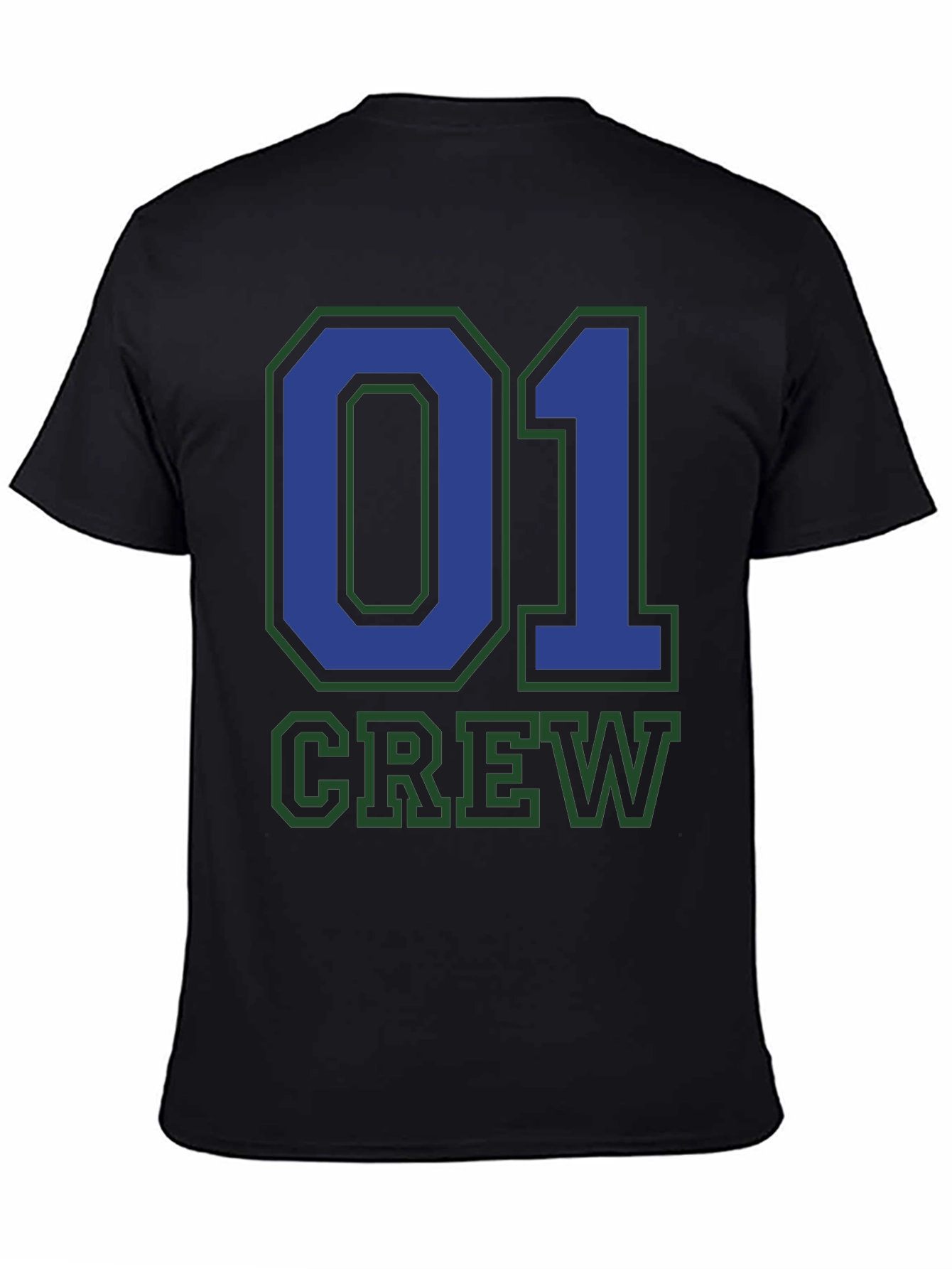Crew 01 Graphic Tee - Black