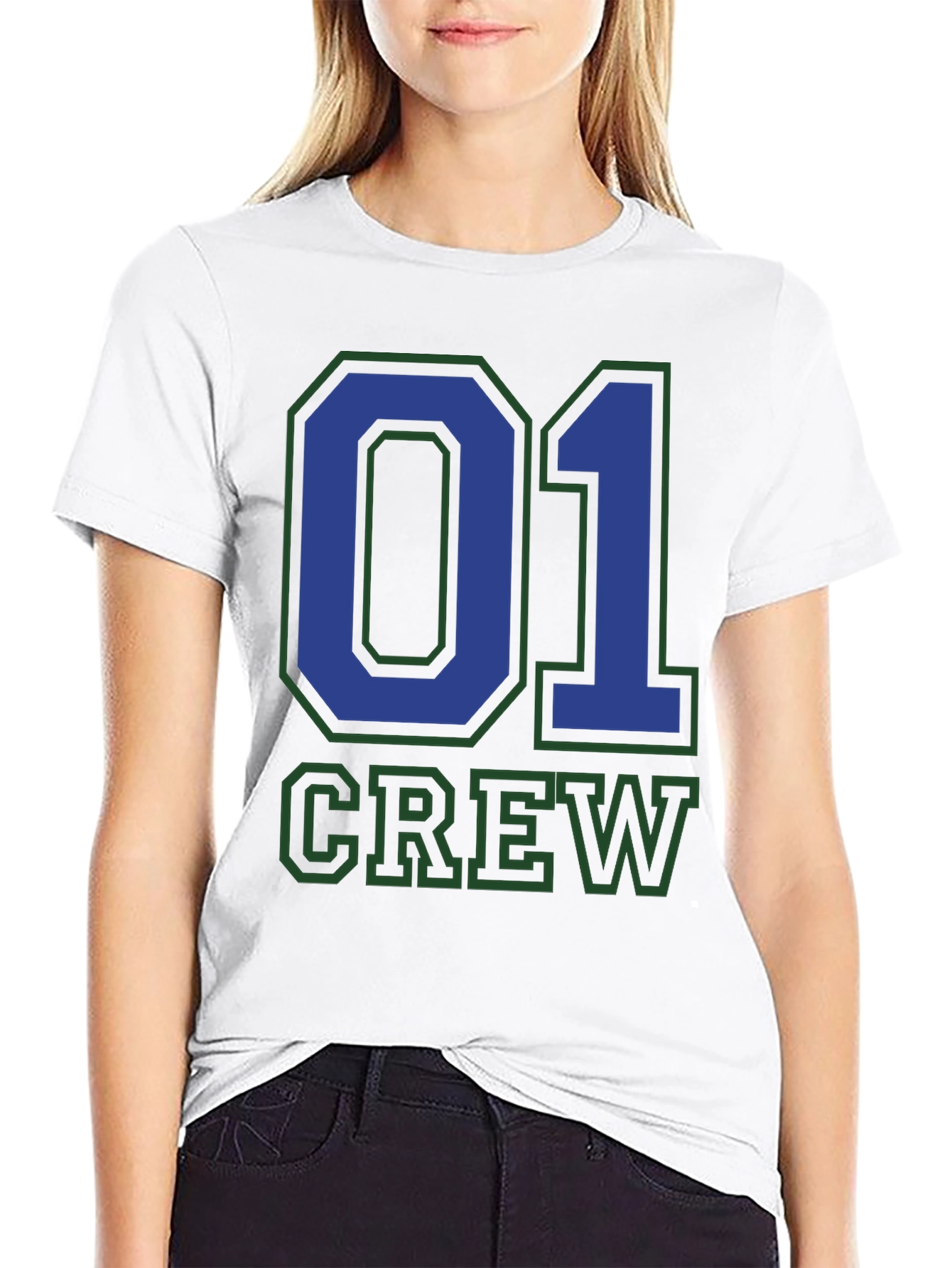 Crew 01 Graphic Tee - Black