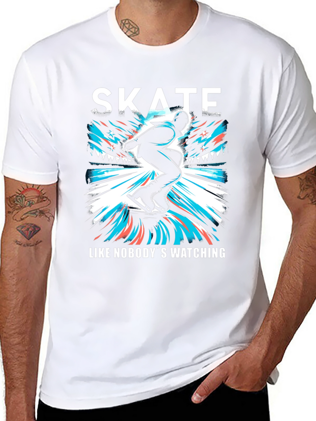 Skate Like Nobodys Watching T-Shirt