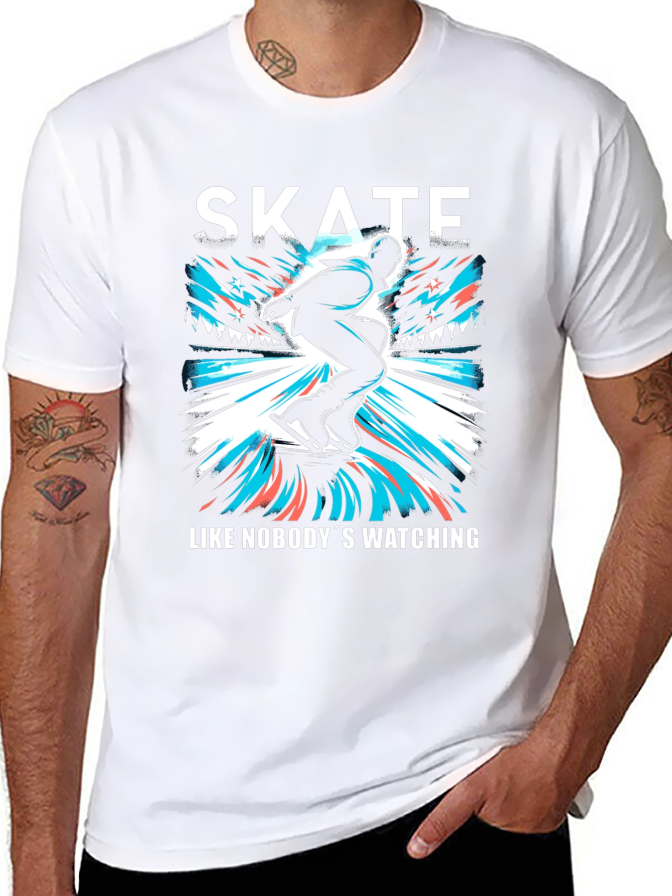 Skate Like Nobodys Watching T-Shirt