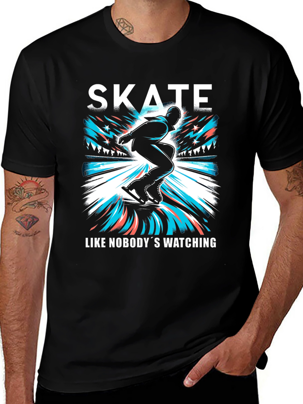Skate Like Nobodys Watching T-Shirt