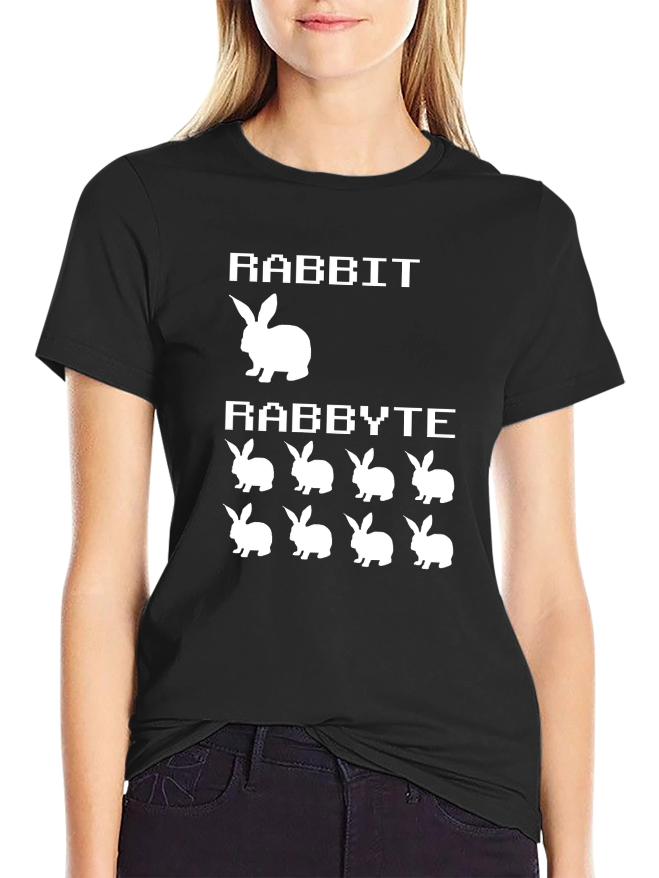Rabbit / Rabbyte Funny Graphic T-Shirt