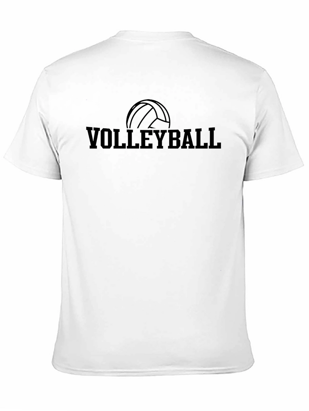 Volleyball Graphic Tee - Sporty Black T-Shirt