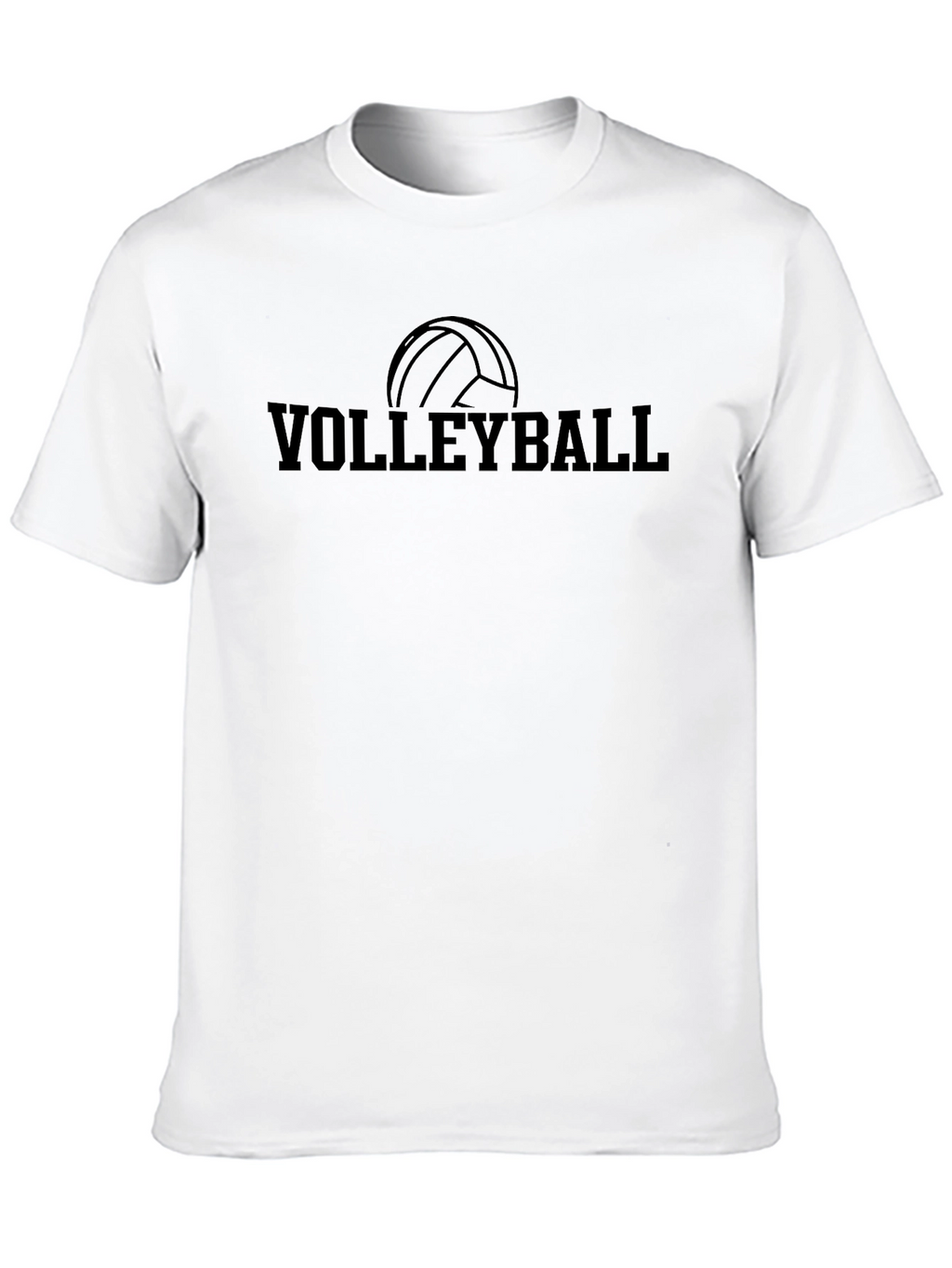 Volleyball Graphic Tee - Sporty Black T-Shirt